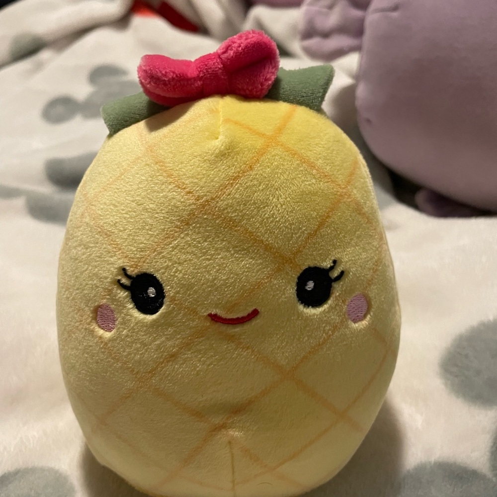 Squishmallows Maui 5” Yellow and Pink Stuffed Pineapple
